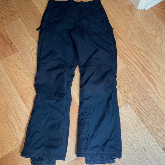 Slalom ski pants sz XS black euc snow board winter play - Picture 1 of 7